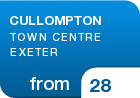 CULLOMPTON TOWN CENTRE EXETER - from &pound;28