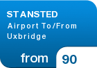 STANSTED Airport To/From Uxbridge - from &pound;90