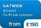 GATWICK Airport To/From Lincoln - from &pound;190