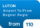 LUTON Airport To/From Bognor Regis - from &pound;110