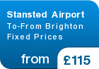 Stansted Airport To-From Brighton Fixed Prices - from &pound;115