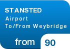 STANSTED Airport To/From Weybridge - from &pound;90