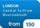 LONDON Central To/From Bournemouth - from &pound;150