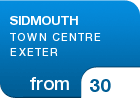 SIDMOUTH TOWN CENTRE EXETER - from &pound;30