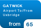 GATWICK Airport To/From Uxbridge - from &pound;65