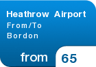 Heathrow Airport From/To Bordon - from &pound;65