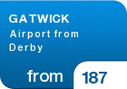 GATWICK Airport from Derby - from &pound;187