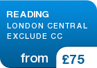 READING LONDON CENTRAL EXCLUDE CC - from &pound;75