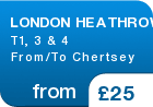 LONDON HEATHROW T1, 3 & 4 From/To Chertsey - from &pound;25