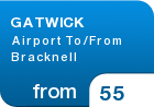 GATWICK Airport To/From Bracknell - from &pound;55