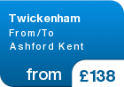 Twickenham From/To Ashford Kent - from &pound;138