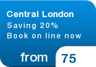 Central London Saving 20% Book on line now - from &pound;75