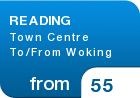 READING Town Centre To/From Woking - from &pound;55