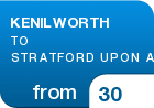 KENILWORTH TO STRATFORD UPON AVO - from &pound;30