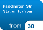 Paddington Stn Station to/from  - from &pound;38